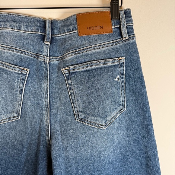 Hidden Los Angeles High Waisted Wide Leg Medium Wash Denim Blue Jeans 28 NWOT - Picture 5 of 7